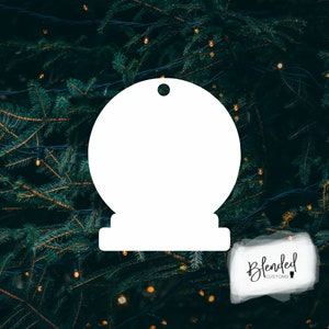 3.5&quot; Sublimation snowglobe hardboard blanks, sublimation Christmas, MDF Christmas ornament, Unisub® Whiteboard,10 Pack,  Every Day Low Price