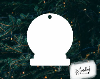 3.5" Sublimation snowglobe hardboard blanks, sublimation Christmas, MDF Christmas ornament, Unisub® Whiteboard,10 Pack,  Every Day Low Price