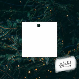 3.5&quot; Sublimation square hardboard blanks, sublimation Christmas, MDF Christmas ornament, Unisub® Whiteboard, 10 Pack, Every Day Low Price