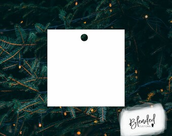 3.5" Sublimation square hardboard blanks, sublimation Christmas, MDF Christmas ornament, Unisub® Whiteboard, 10 Pack, Every Day Low Price