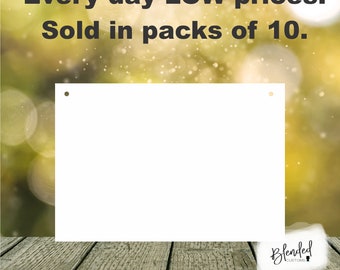 11.5" Unisub® Rectangle Door Hanger - Pack of 10, Sublimation hardboard blanks, sublimation door hangers, MDF Door hangers, 10 Pack, Sports