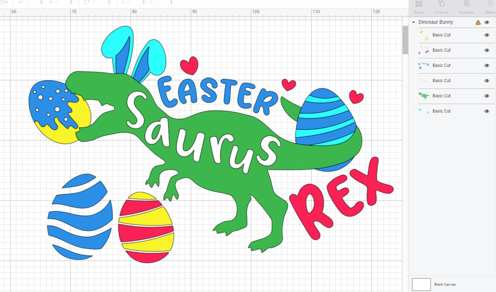 Easter Saurus Rex Svg T-rex Bunny Svg Easter Dinosaur Svg | Etsy