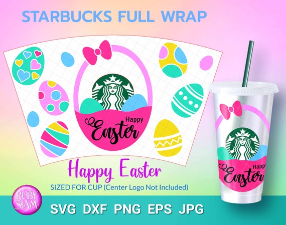 Download Happy Easter Svg Easter Rabbit Svg Easter Bunny Starbucks Etsy