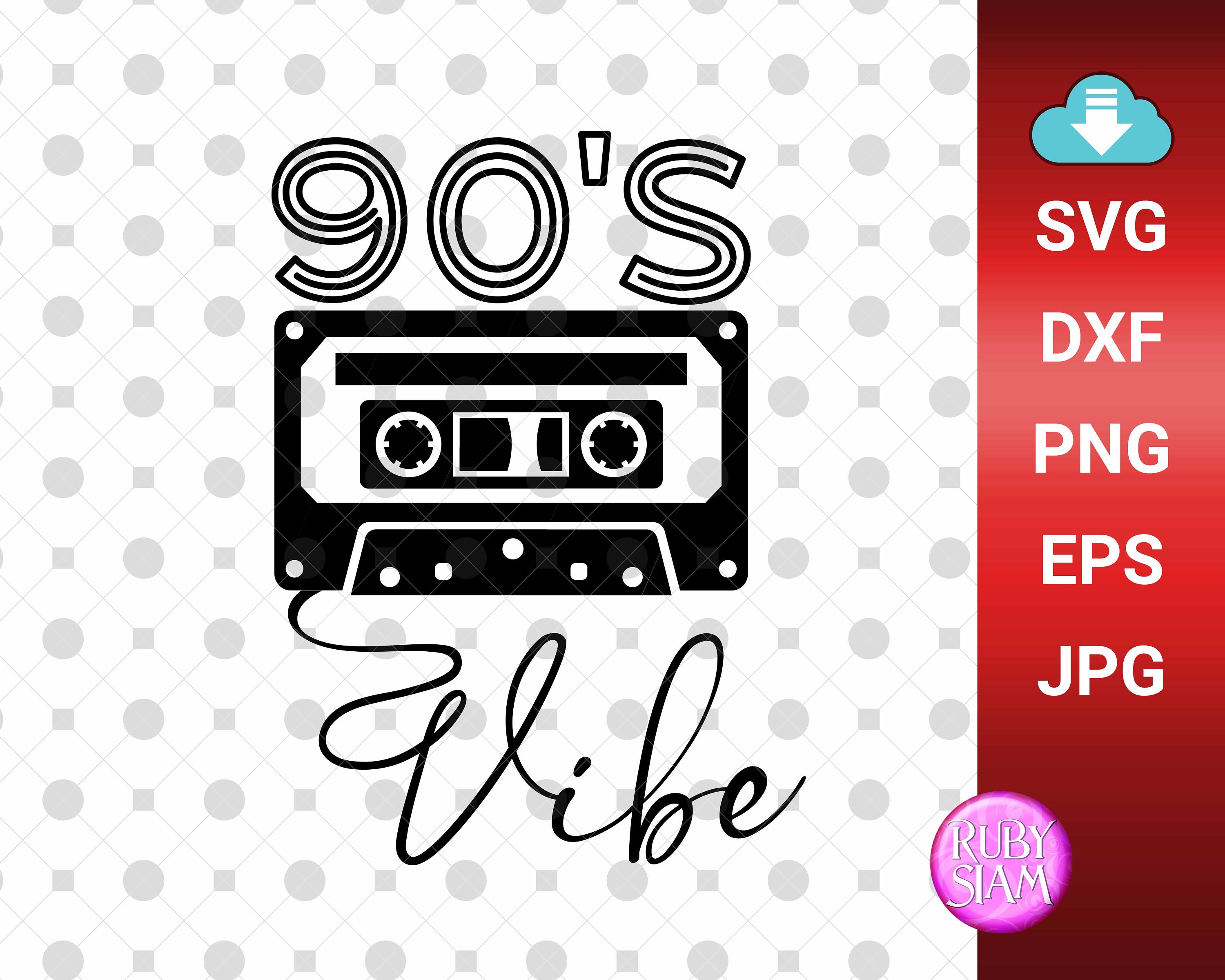 90s Vibe svg 90's Party svg Retro Aesthetic Costume | Etsy