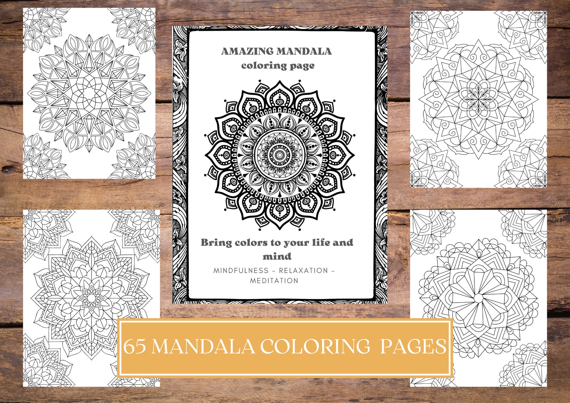 Mandala Coloring Book Printable Coloring Pages Adult - Etsy