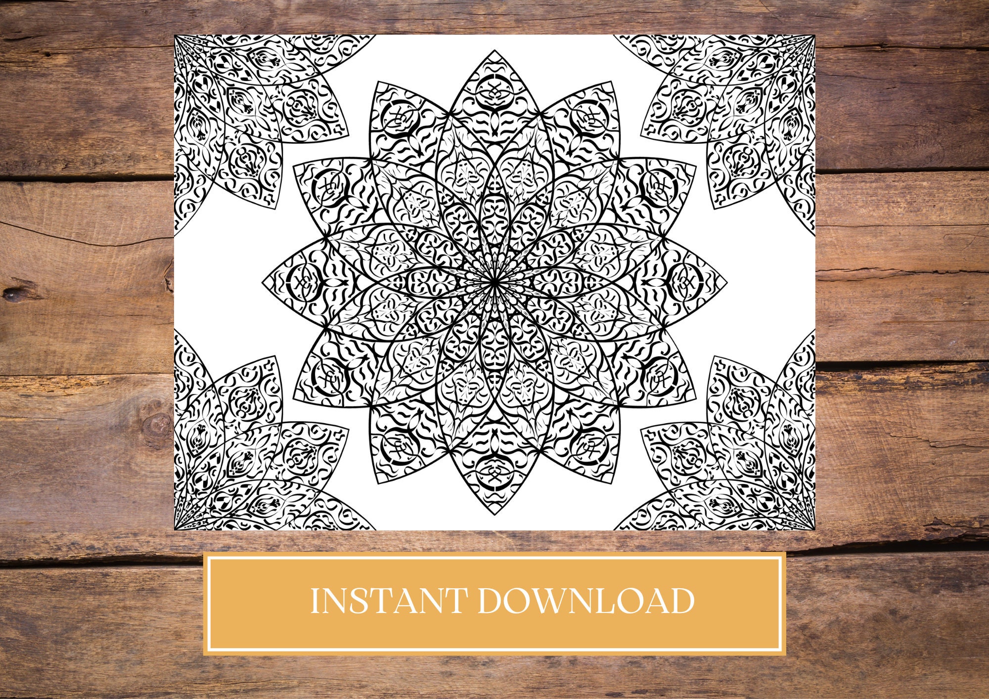 Mandala Coloring Book Printable Coloring Pages Adult - Etsy