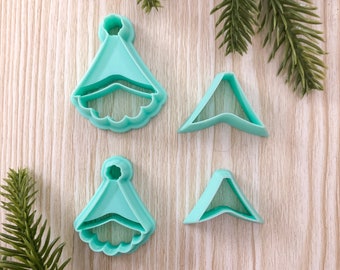 Santa/Gnome Polymer Clay Cutter Set, Christmas Clay Cutters,3D Printed Clay Cutters, Shape Clay Cutters.