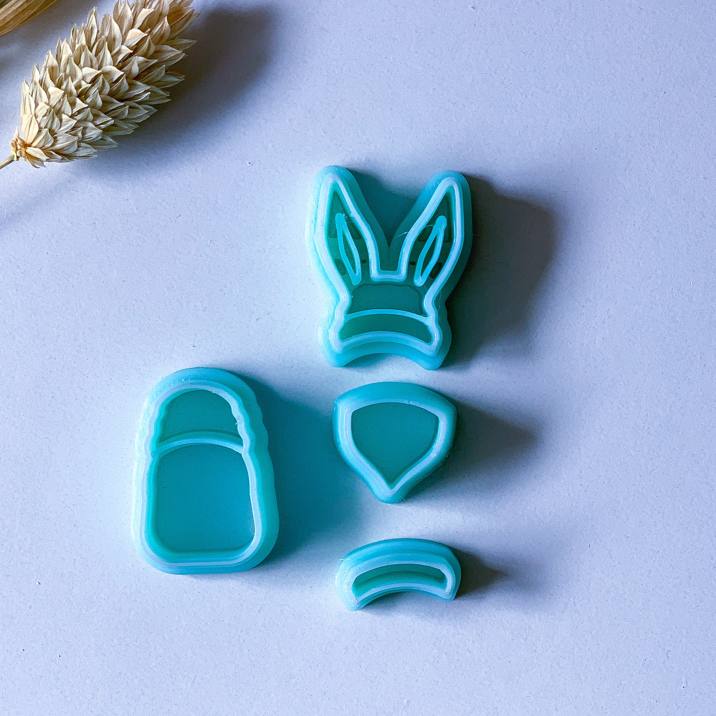 Bunny Gnome Polymer Clay Cutter Set Easter Clay Cutters 3D Etsy