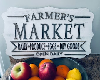Farmers Market-Spring-Sign-Farmhouse-Digital Download-Glowforge-Laser-SVG