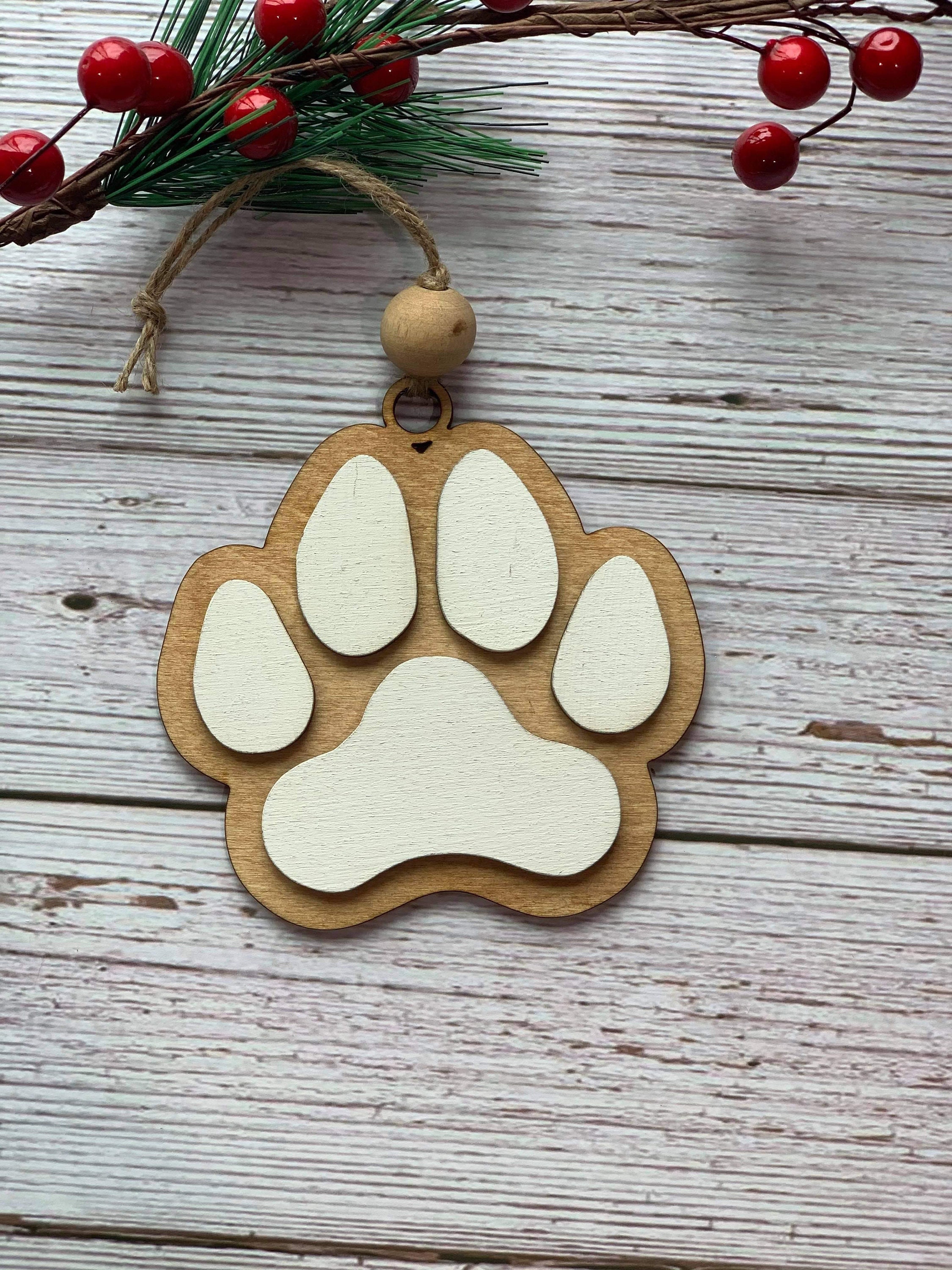 Dog Paw Ornaments-dog-ornament-memory-svg File digital - Etsy