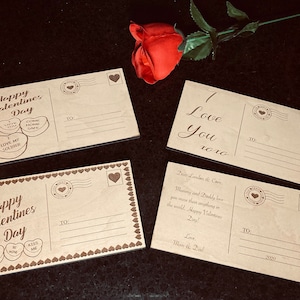 Cartoline di San Valentino-Digital Download-Glowforge-Laser- SVG-Set di 4