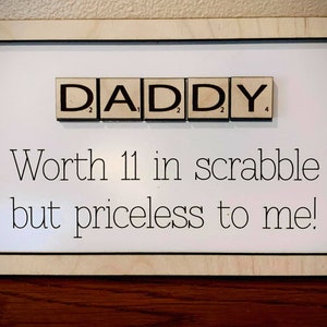 Father's Day Scrabble signs-Meaningful-Dad-Daddy-Father-Grandpa-Papa-Digital Download-Glowforge-Laser-SVG-set of 5