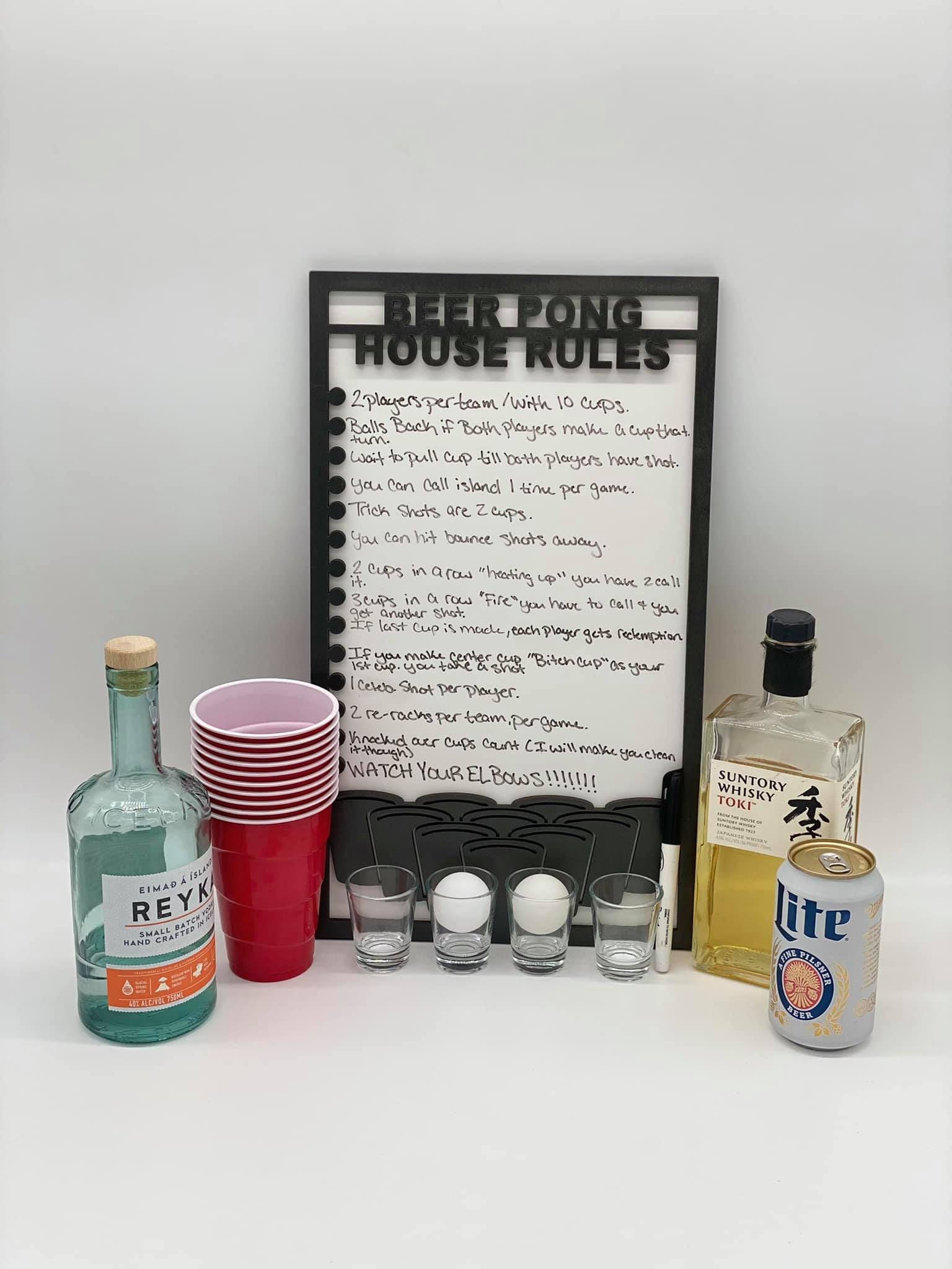 Fireball Beer Pong Kit - Bounce and Sip in Style