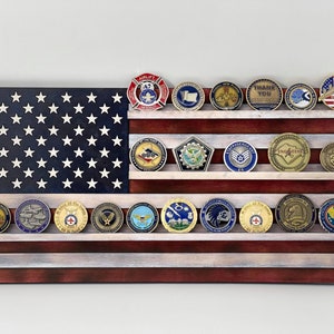 American flag Coin Holder- Large and Small versions- America-Digital Download-Glowforge-Laser-SVG-Digital File
