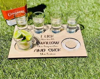 Tequila Shot Board 2.0-Digital Download-Glowforge-Laser-SVG