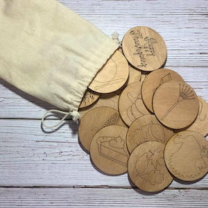 Fall Memory Game for Kids-2.5in Circles-Ornaments-SVG File -Digital Download-Glowforge-Laser- Set of 12