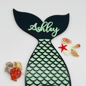 Mermaids Tail Decor-Cute- Girly-Scales-2 Layer-SVG-Digital File-Laser