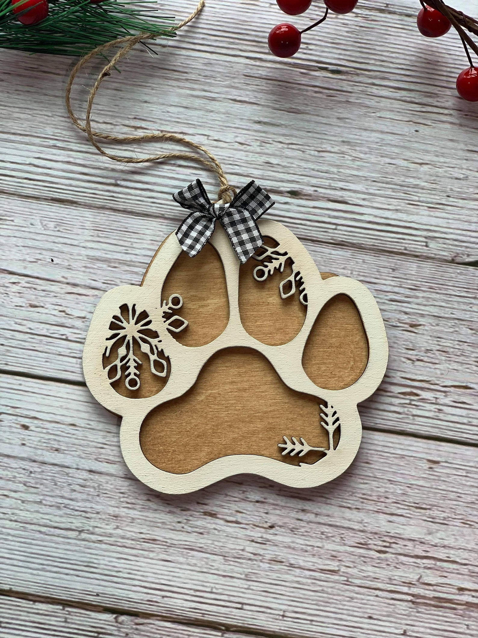 Dog Paw Ornaments-dog-ornament-memory-svg File digital - Etsy