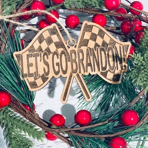 Lets Go Brandon Ornament-If You Know You Know-SVG Datei-Digital Download-Glowforge-Laser