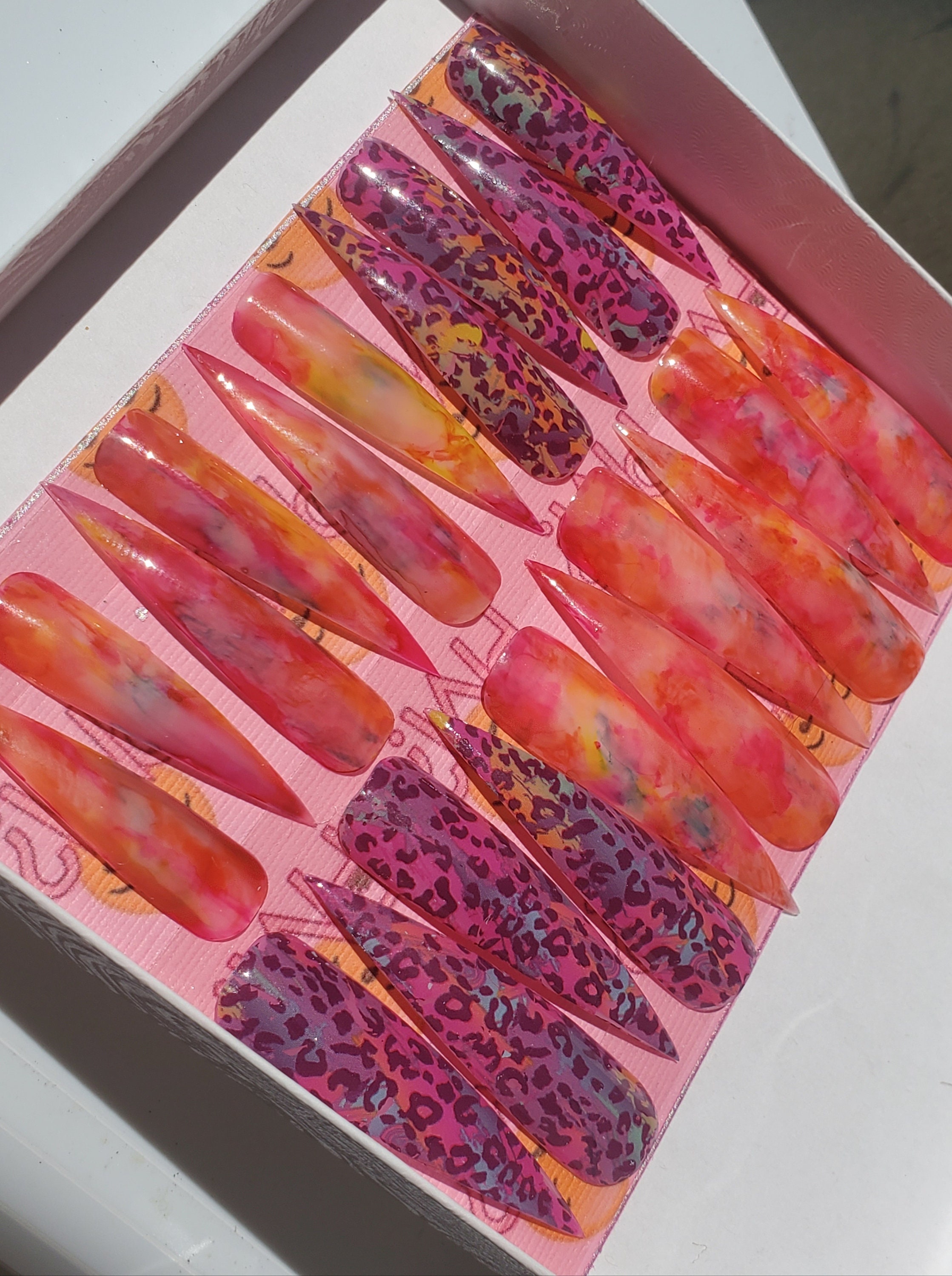 Reusable Press On Nails set of 20 Etsy