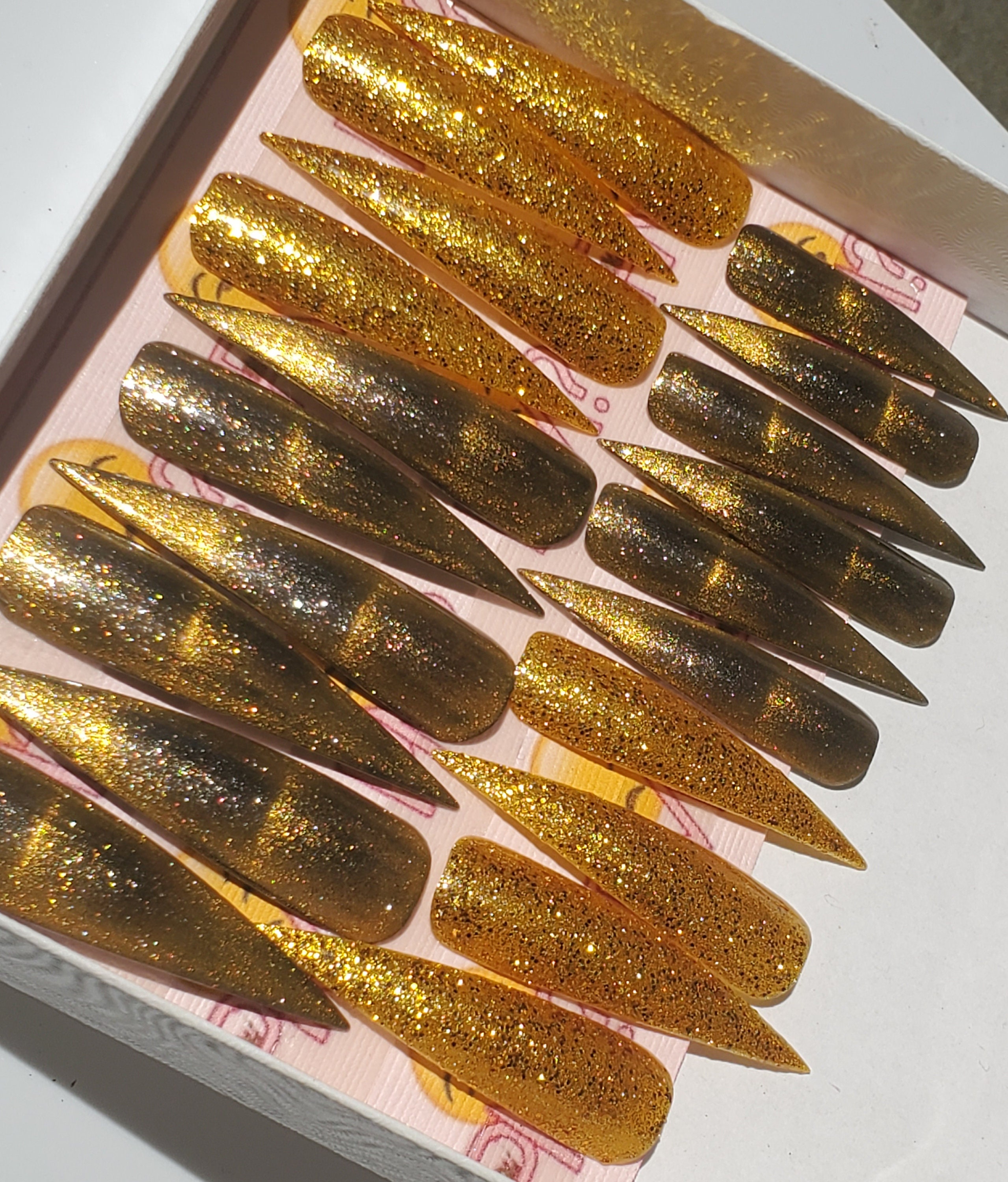 Reusable Press On Nails set of 20 Etsy