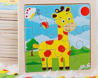 Educational game, awakening game Wooden puzzle for children| animals|tangram| jigsaw card| GIFT