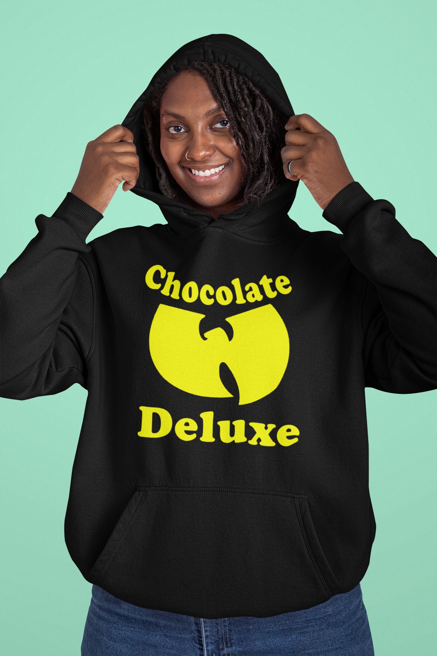 chocolate hoodie and joggers