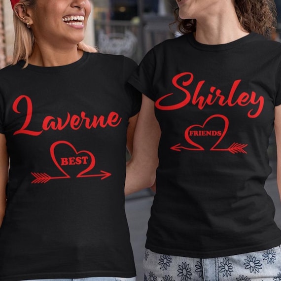 Laverne and Shirley, best friend shirts