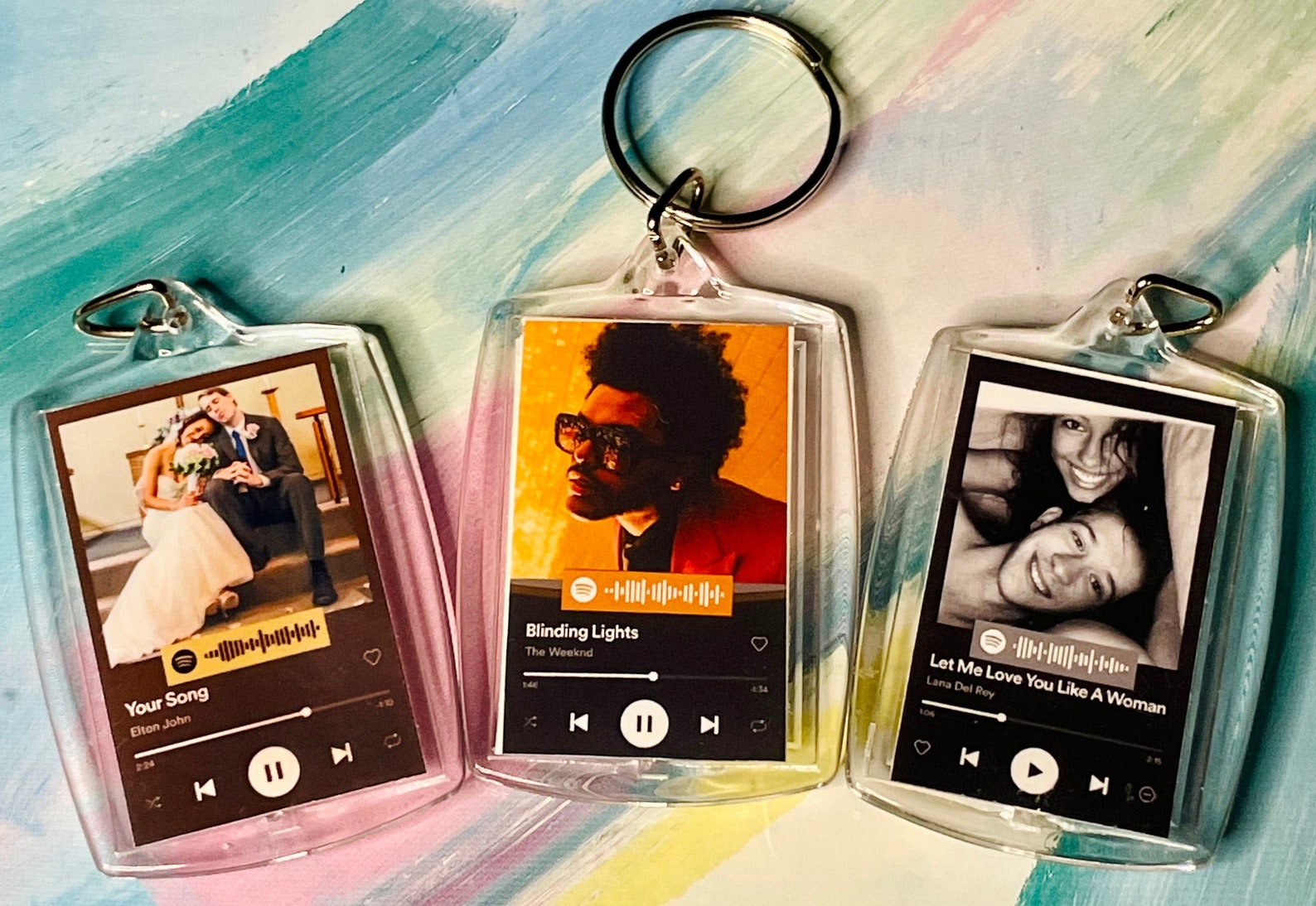 Custom Spotify Song Album Keychain / Valentines Day / Etsy