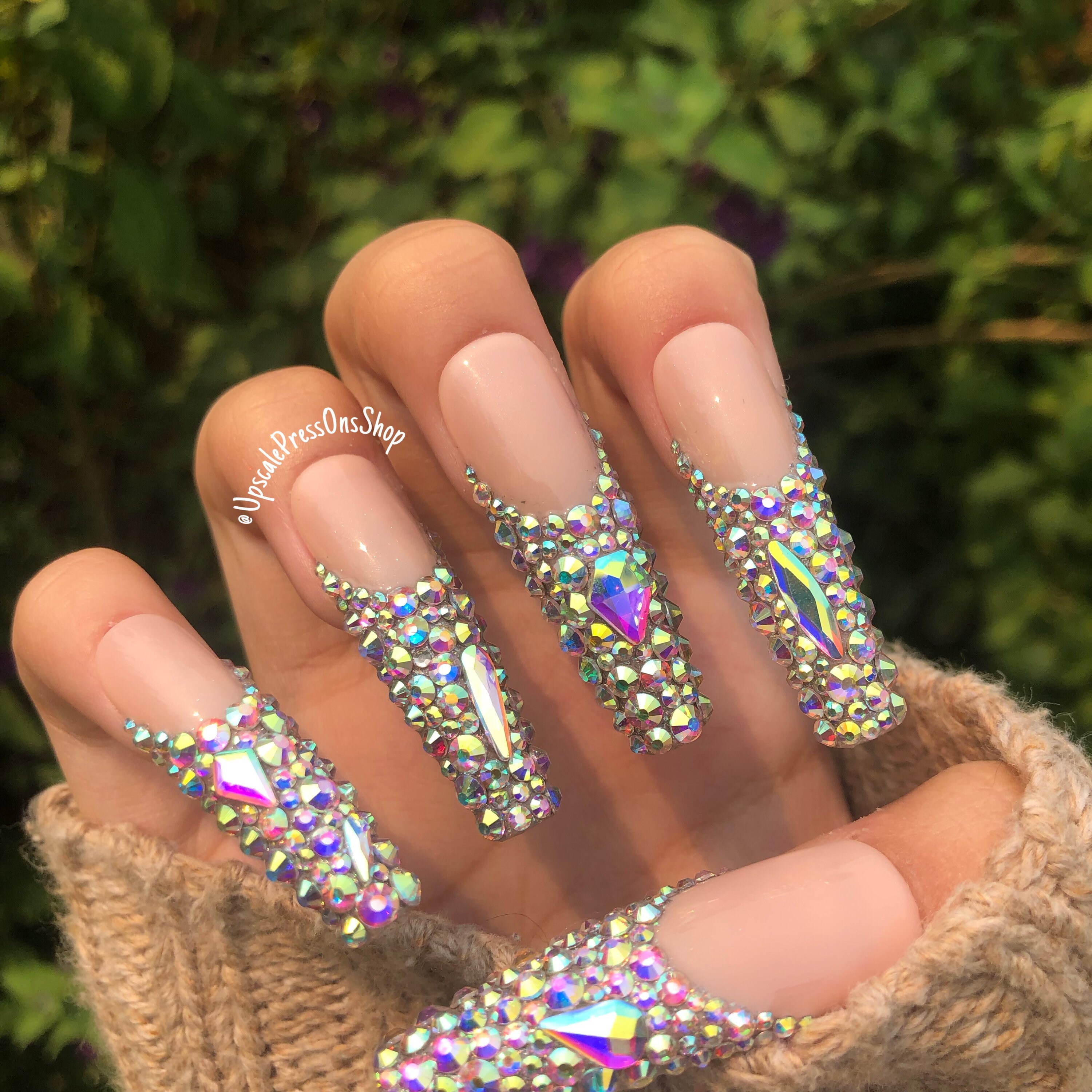 Press on nails | Press ons | Gel Press Ons | Birthday nails | Rhinestones |  Icy bling | French tips - dral.regionlima.gob.pe