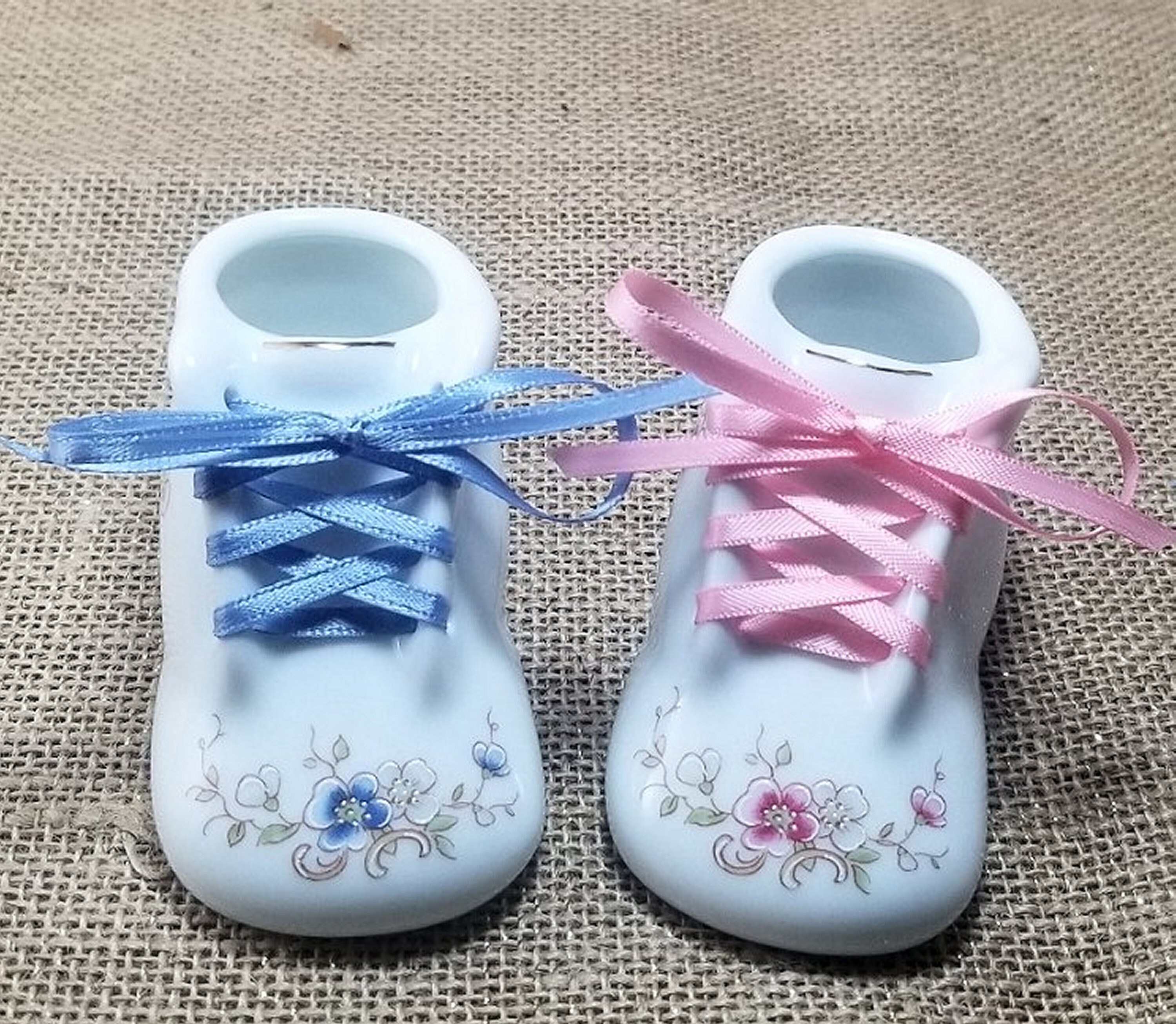 Personalized Porcelain Baby Shoes Price Includes Shipping Etsy