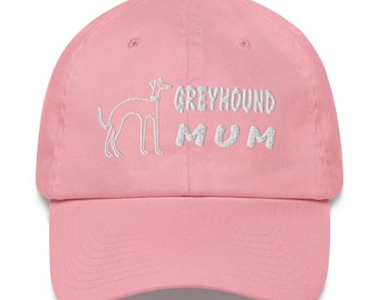 Greyhound Mum Cap, Hat Italian Greyhound Whippet Galgo Sighthound Iggy