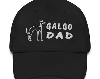 Embroidered Galgo Dad Cap – Greyhound Whippet Sighthound Owner Hat