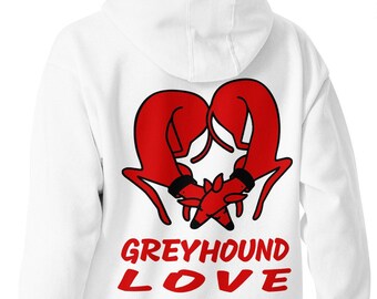 Greyhound Hoodie, Greyhound Lover Gift, Rescue Dog Gift, Dog Owner Gift, Funny Gift Idea, birthday gift, Whippet, Rescue dog, Ex Racer, Iggy
