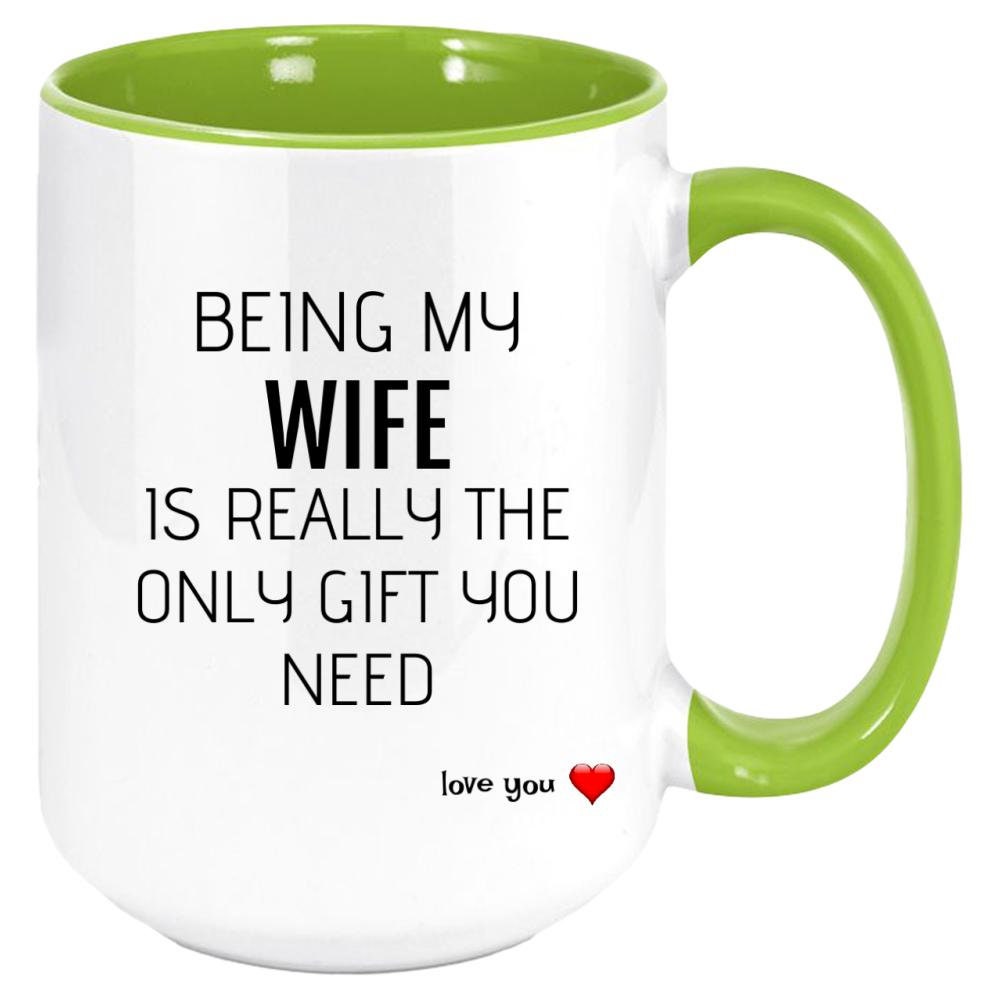 Funny "Spoiled Wife" Mug - 11oz Ceramic Coffee Mug Gift For Wife From Husband