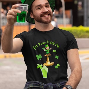 St Patricks Day T-Shirt: Irish Drinking Team Cotton Tee
