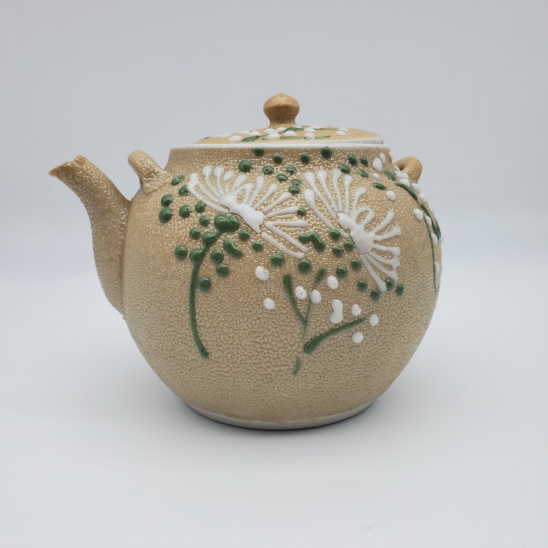 Rare Japanese Banko Ware Dandelion Teapot Late 19th Century Etsy