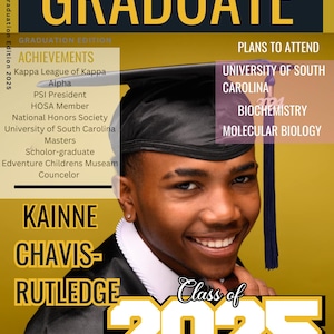 Graduation Magazine Cover Template