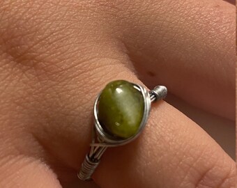 silver wire basic ring