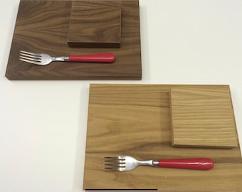 Real wood veneered placemats