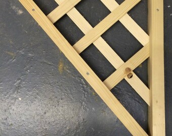 Handmade corner trellis