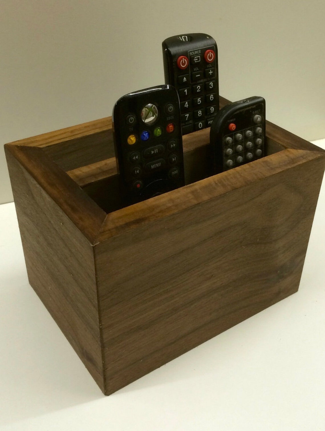 Wooden Remote Control Caddy Etsy UK