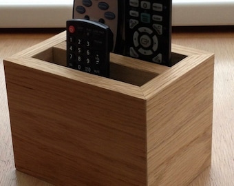 Wooden remote control holder