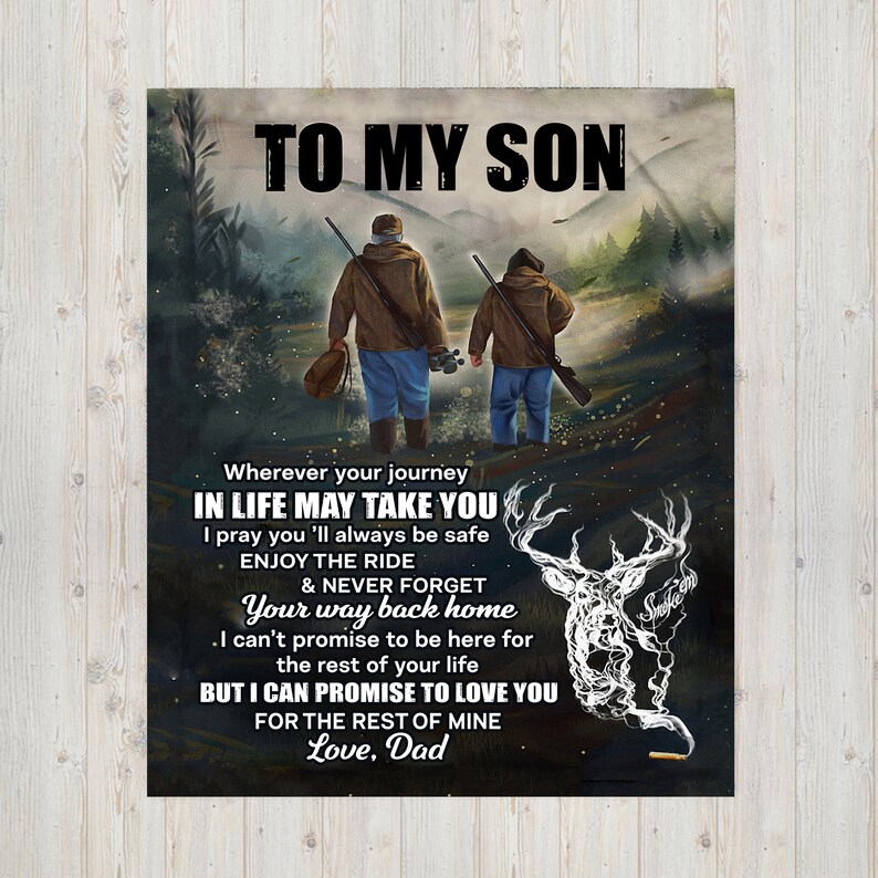 Personalisierte Brief an meinen Sohn von Papa Decke Sohn Etsy