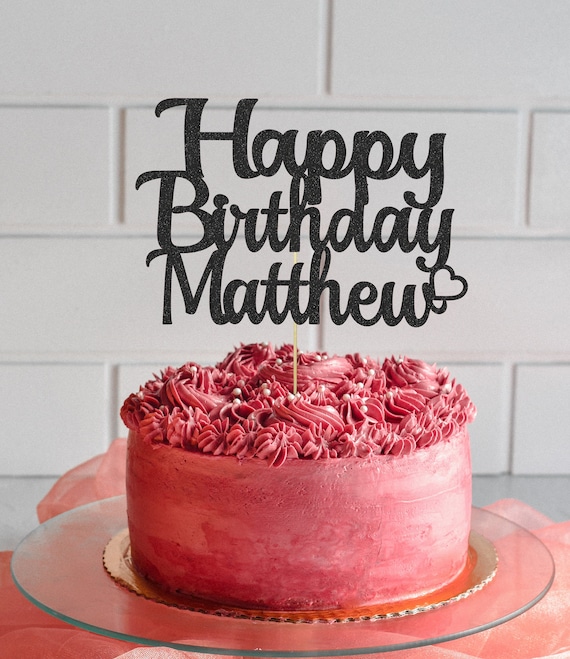 Custom Name Happy Birthday Cake Topper Happy Birthday Name | Etsy