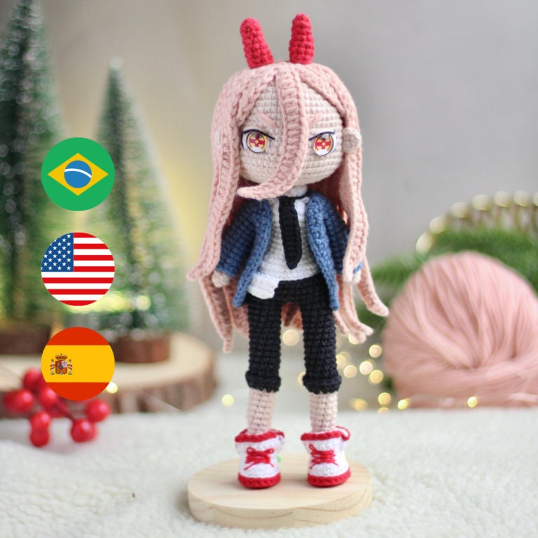 Dedoche de Amigurumi dos personagens do Attack on titan