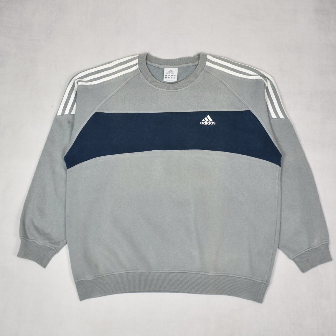00's Vintage Adidas Essentials Light Blue Sweatshirt M Etsy