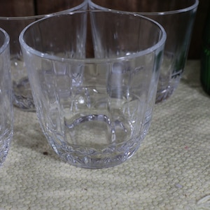 4 American Heritage by St George Old Fashions . Beautiful Blown Glass Vintage Whisky Glass
