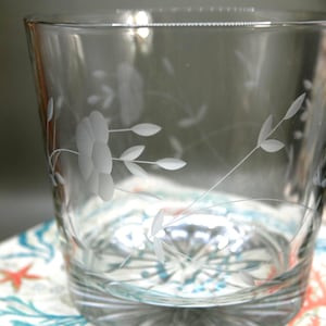 Secchiello per il ghiaccio Princess House Heritage in cristallo, con decorazione floreale incisa. C/BM4