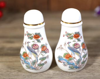 Salt and Pepper Set - Wedgwood - Kutani Crane - Etsy